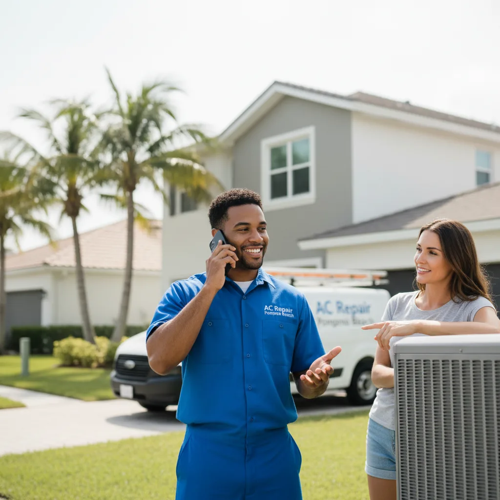 AC Repair Pompano Beach customer support in Key Biscayne